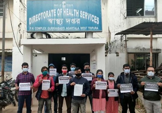 Over 600 Radiography Pass-out students are Unemployed in Tripura: No Recruitment for Years: Job Aspirants urged Tripura Govt to start Recruitment Over 600 Radiography Pass-out students are Unemployed in Tripura: No Recruitment for Years: Job Aspirants urged Tripura Govt to start Recruitment